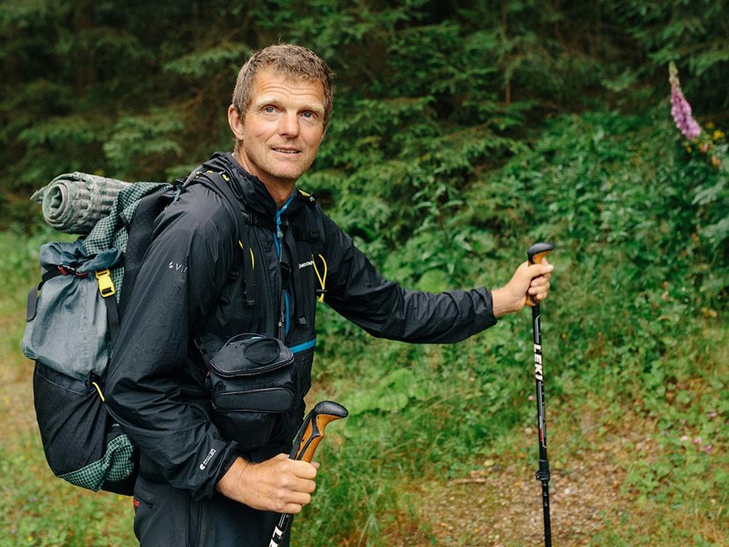 Gerald Klamer beim Wandern